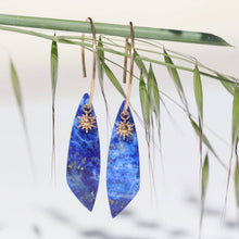 lapis lazuli - boucles d oreilles pierres naturelles - DeepStones Lithothérapie
