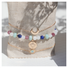 Bracelet féminin sacré lune en plaqué or - Bijoux DeepStones Lithotherapie