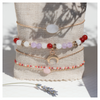 Bracelet féminin sacré lune en plaqué or - Bijoux DeepStones Lithotherapie