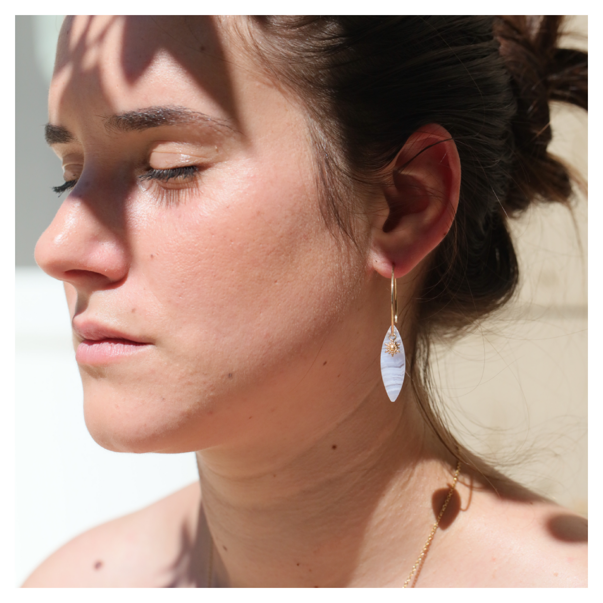 Bijoux calcédoine ★ pierre naturelle ★ DeepStones 