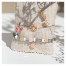 bracelet pierre plaqué or