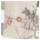 Bracelet pierre de lune & plaqué or