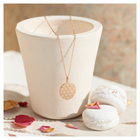 Fleur de vie plaqué or - bijoux DeepStones Lithothérapie