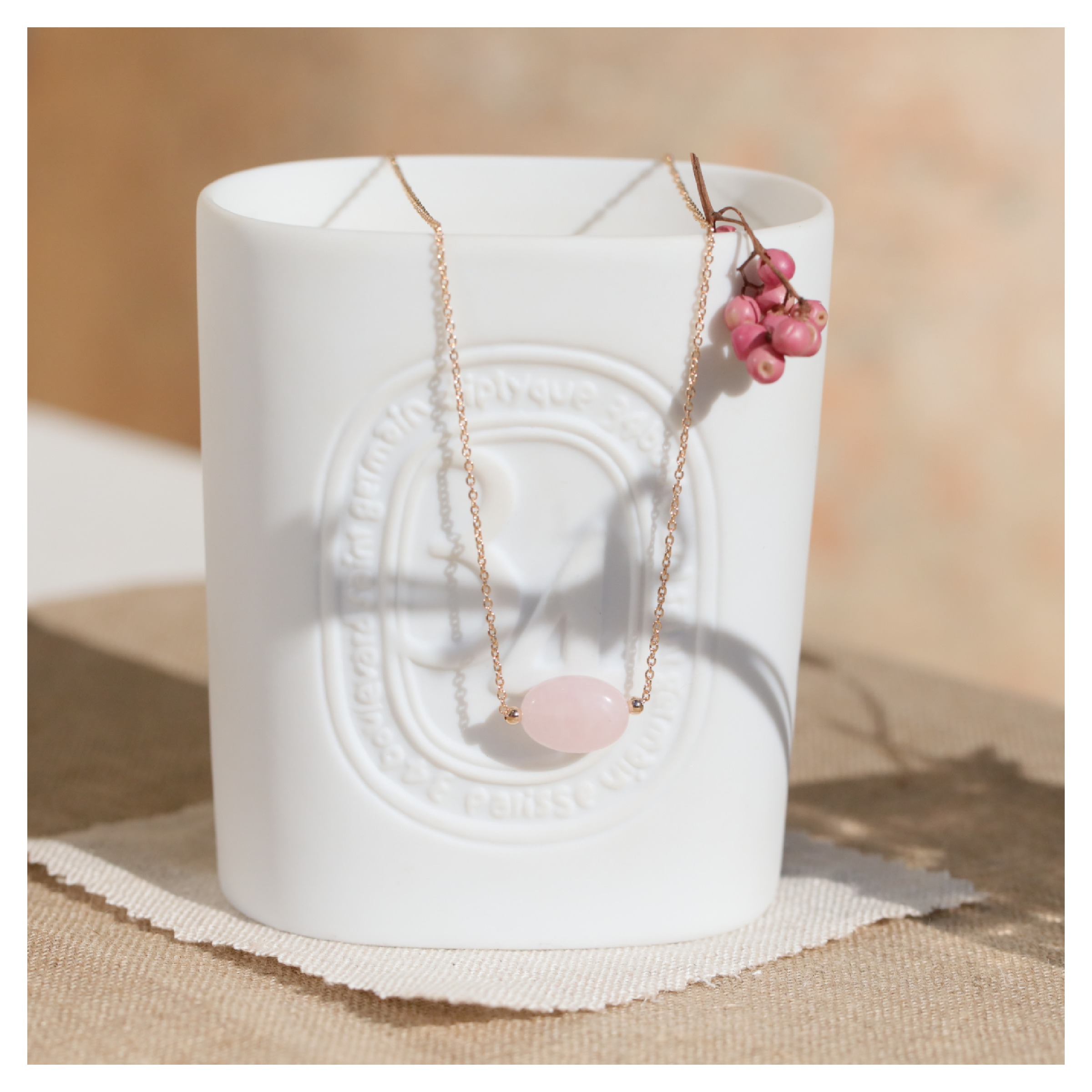 quartz rose bijoux