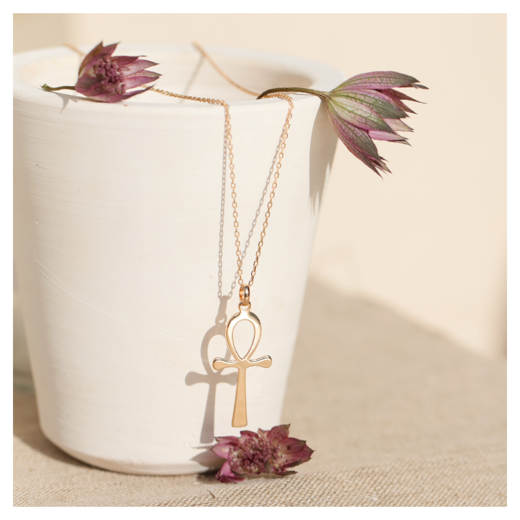 Collier croix Ankh croix de vie égyptienne DeepStones