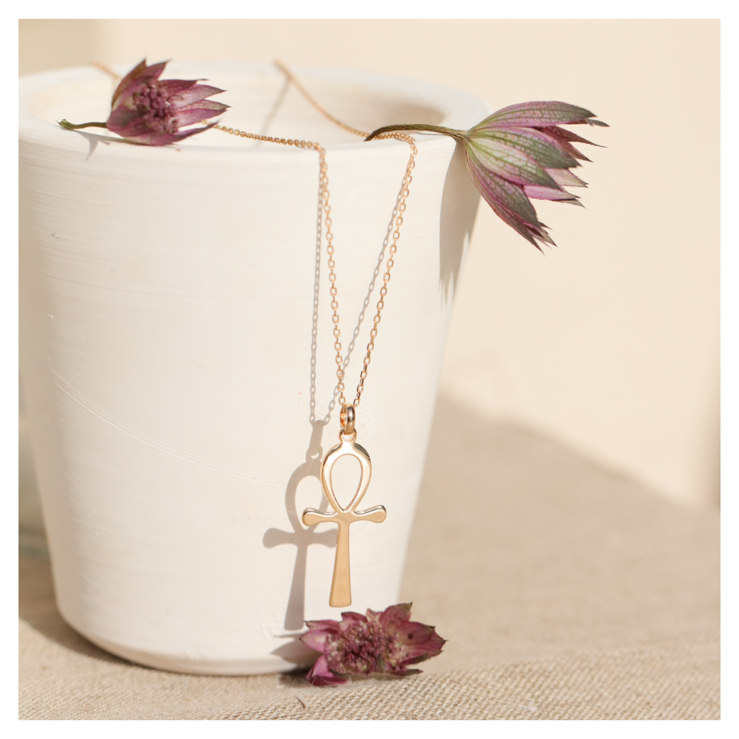 Collier croix Ankh croix de vie égyptienne DeepStones