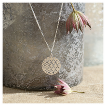 Collier Fleur de vie - argent