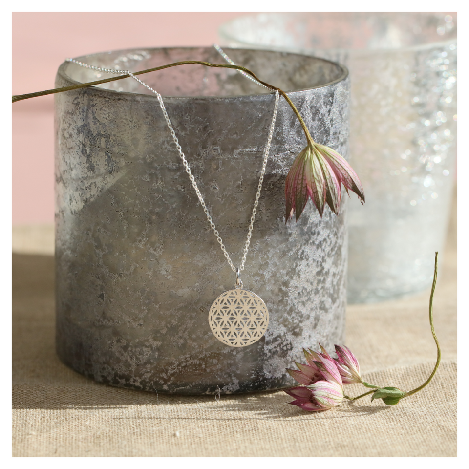 Collier Fleur de vie - argent