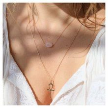 collier quartz rose