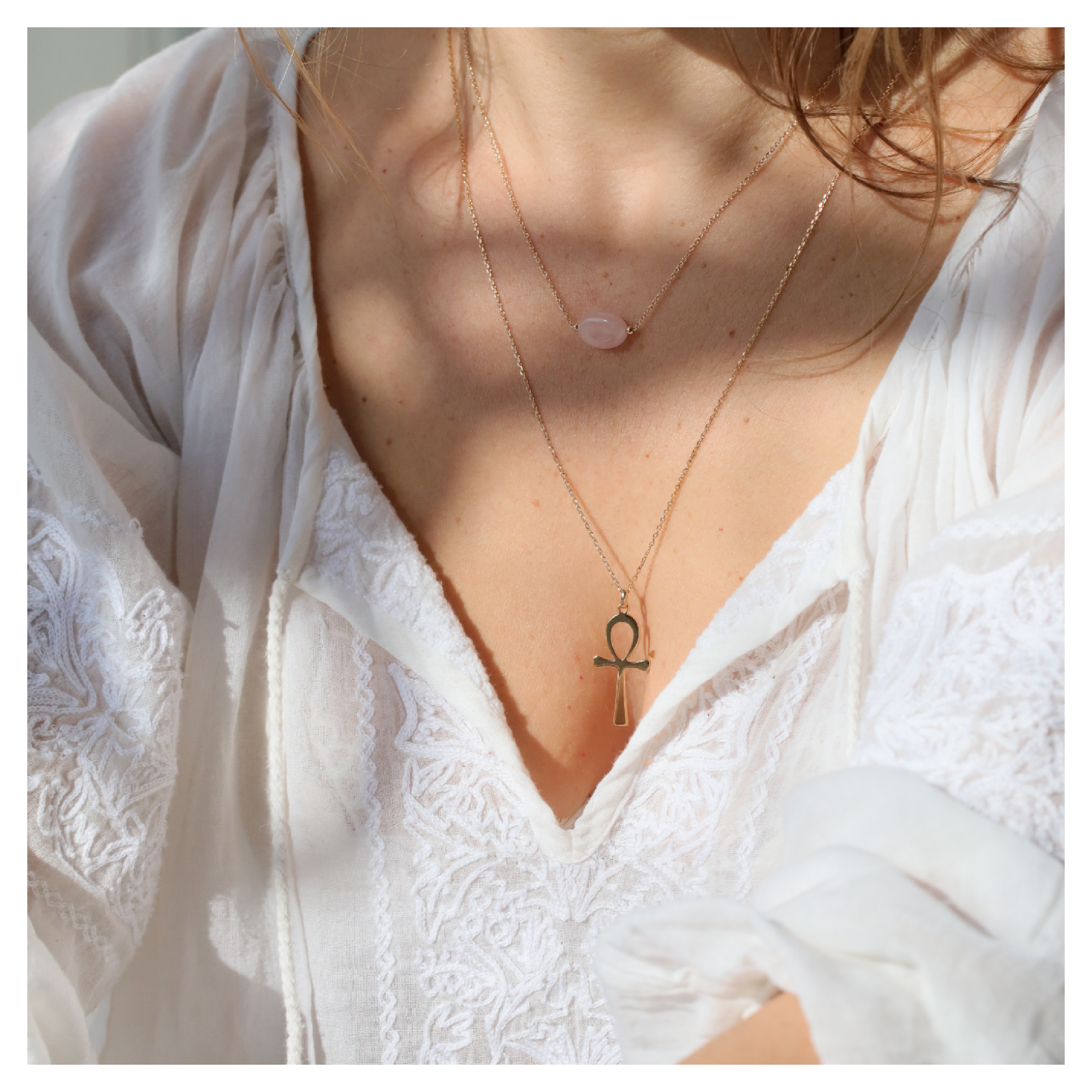 Collier Ankh croix de vie égyptienne DeepStones