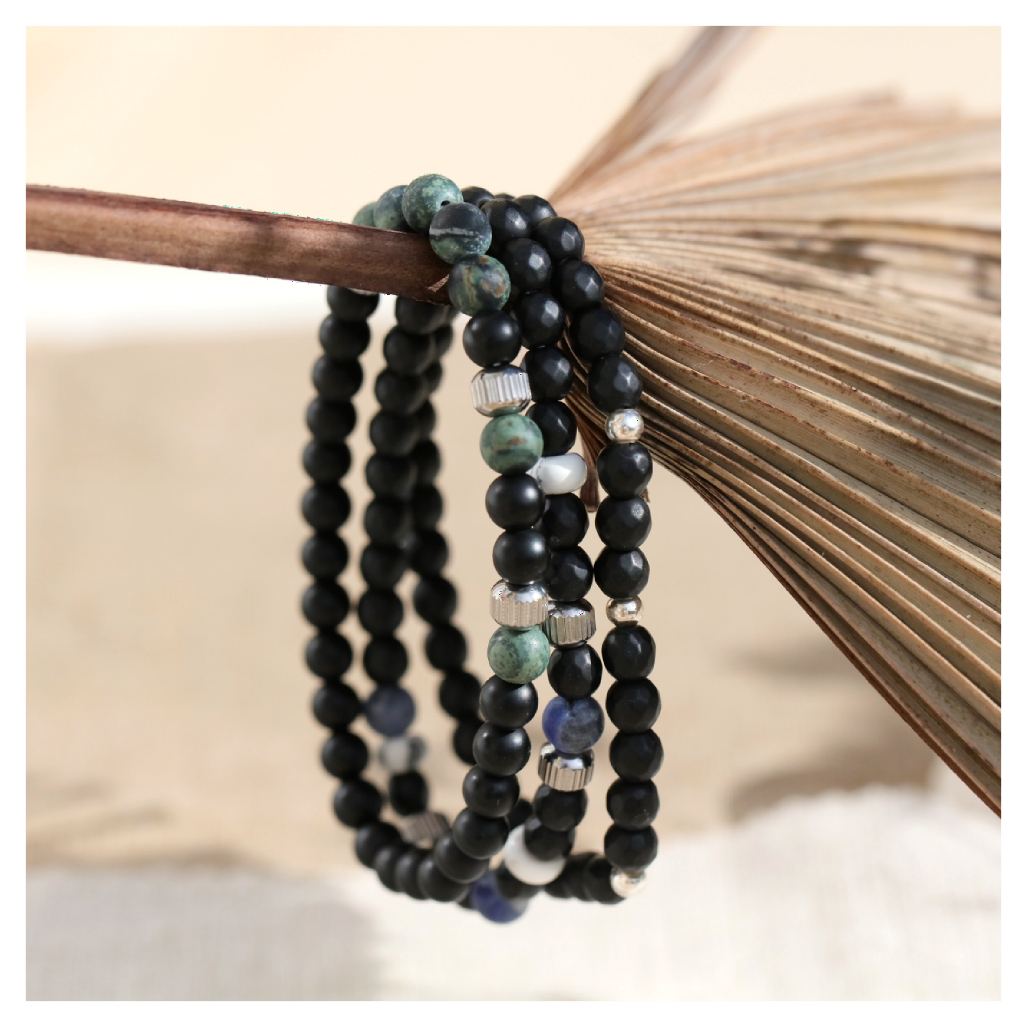 bracelet homme lithothérapie