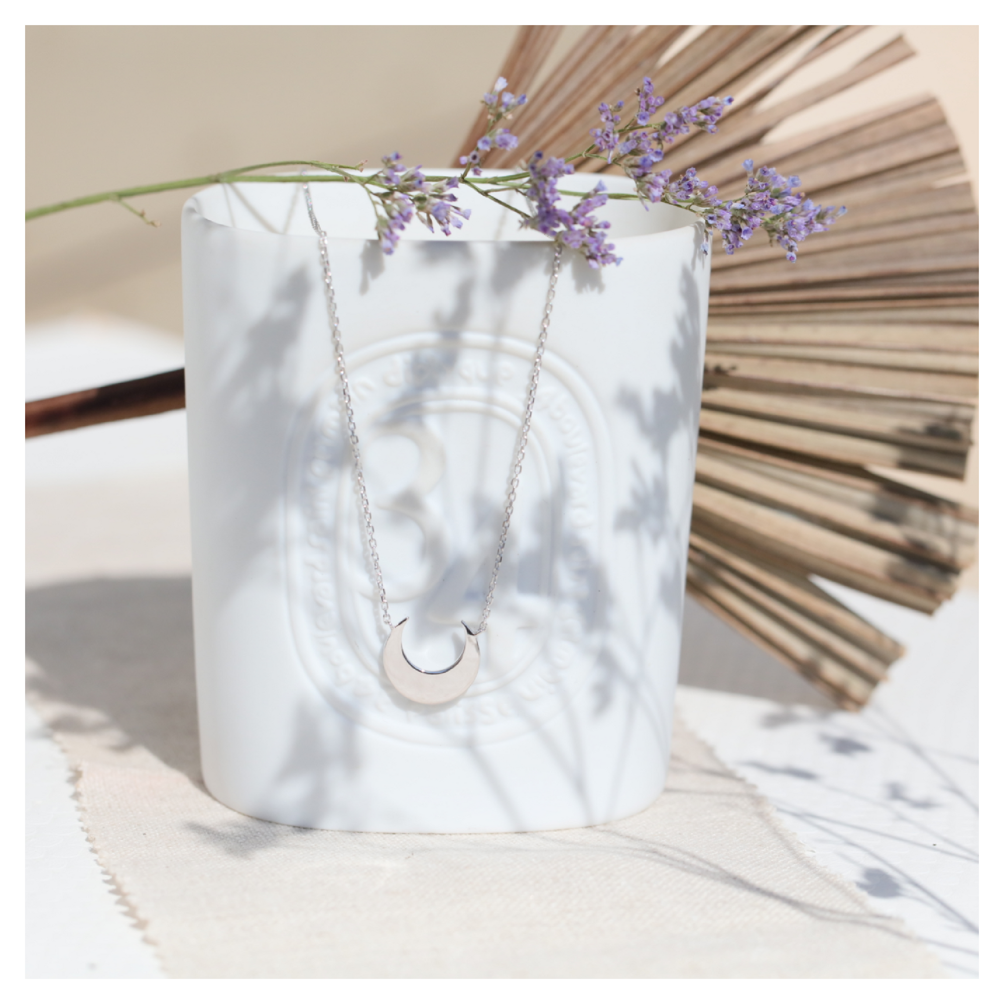 Bijoux féminin sacré - Collier lune argent - DeepStones 