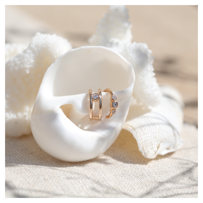 Earcuff gold plated, bague d'oreille