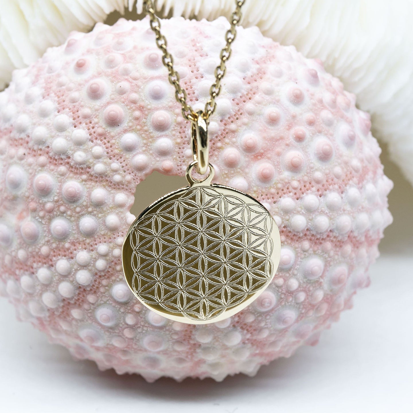 Collier Fleur De Vie En Argent Plaqué - Symbole Géométrique Sacré Pour Reiki Et Yoga