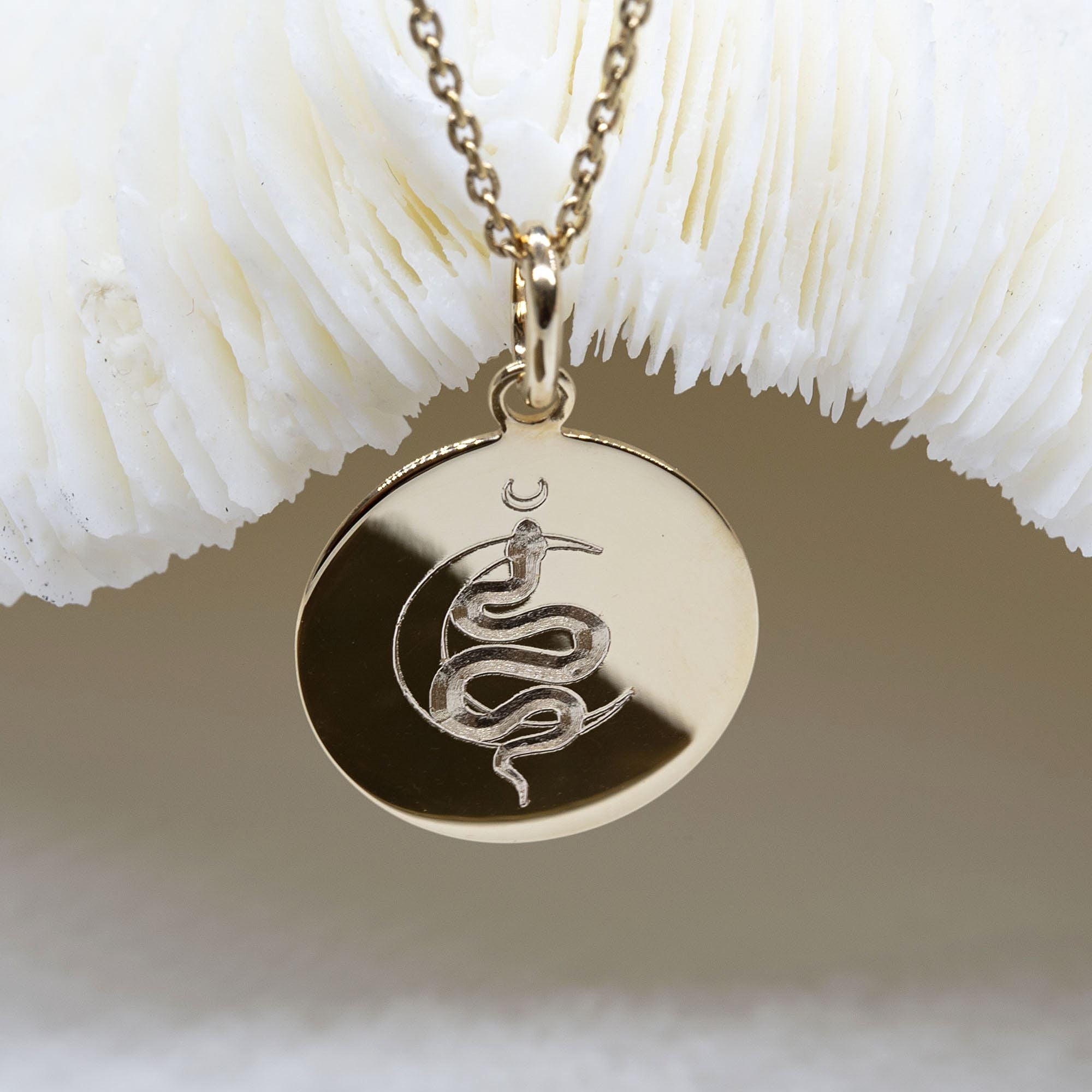 Collier pendentif vipère en acier, serpent réaliste Collier pendentif vipère en acier, serpent réaliste